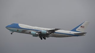 Air Force One 929000 departs Las Vegas [upl. by Anertak]