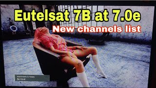 Eutelsat 7b at 70e  Eutelsat 7e complete channels list  Eutelsat7e Satellitesworld [upl. by Vada580]