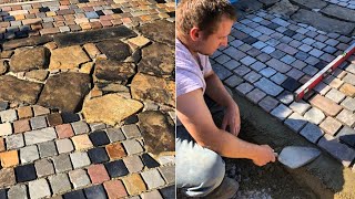 HOW TO LAY COBBLES  Cobble Stone Top Tips [upl. by Enialehs200]