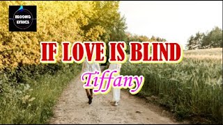 IF LOVE IS BLIND by Tiffany LYRICS [upl. by Jilli494]