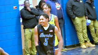 Burke  New Mission  Game Highlights Varsity Basketball  01092024 [upl. by Alleuol]