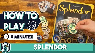 How to Play Splendor Board Game in 5 Minutes Splendor Gameplay [upl. by Graves]