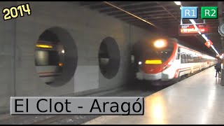 Rodalies Barcelona El Clot  Aragó R1  R2  R11 Renfe 447  Civia  252 2014 [upl. by Faro991]