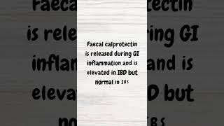 Faecal calprotectin in IBD  MRCP  shorts inflammatoryboweldisease crohns ulcerativecolitis [upl. by Dnana907]