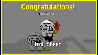 How to get TROLL Sheep in FIND THE SHEEP Roblox [upl. by Caton]