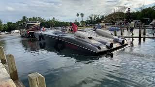 Nor Tech Turbine PowerBoat 5000 TBS 2021 Poker Run Haulover Marina [upl. by Auqinal]