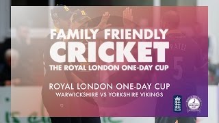 Royal London OneDay Cup Warwickshire vs Yorkshire Vikings [upl. by Cynthie779]