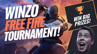 Winzo freefire tournament gameplay winzo free fire tournament kaise khele  freefire [upl. by Yedorb]