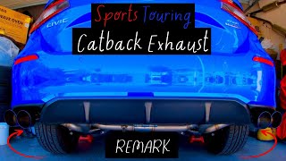 REMARK  Sport Touring Link Loop Catback Exhaust System  Honda Civic Hatchback 2024 [upl. by Aowda640]