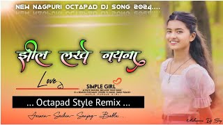 Jheel lakhe naina nagpuri song djnew nagpuri dj song 2024new nagpuri octapad dj song 2024 [upl. by Ahsineg]