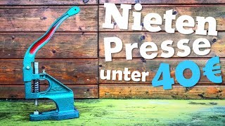 Nietenpresse unter 40€  Nietpresse  Ösenpresse  Nietwerkzeug  Kydex  Messerbau  Knifemaking [upl. by Hurless]