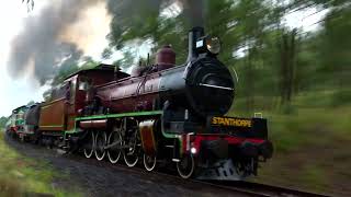 C17 974 and DH45  SDSR Steam Train to Stanthorpe  24022024 [upl. by Angelika]