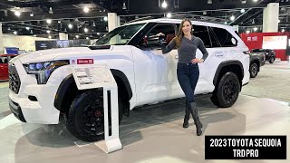 2023 TOYOTA SEQUOIA TRD PRO The Ultimate OffRoading Baddie With Hot Red Interior [upl. by Agretha]