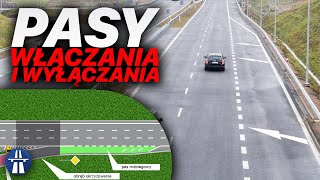 Pasy włączania i wyłączania – czy nie umiemy po nich jeździć czy to wina oznakowania [upl. by Draillih]