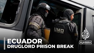 Ecuador declares state of emergency curfew after druglord escapes prison [upl. by Robina23]