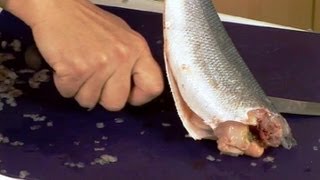 How to prepare a whole fish  GoodFoodcom  BBC Food [upl. by Bishop]