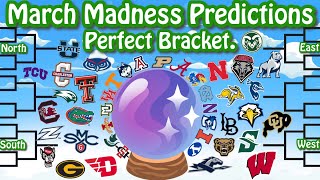 PERFECT FULL March Madness 2024 Tournament Bracket Predictions [upl. by Carolyne]