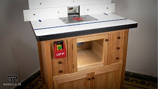 INCREÍBLE MESA para FRESADORA ROUTER  ROUTER TABLE BUILD [upl. by Adhern]