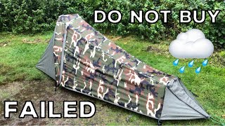 GeerTop 1 Person Bivy Tent RAIN TEST FAILED [upl. by Saffren]