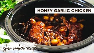 Slow Cooker Honey Garlic Chicken And Veggies Recipe  easy SUNDAY recipe [upl. by Cherish333]