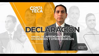 Declaración anual de Arrendamientos dividendos y otros ingresos [upl. by Ayatan144]