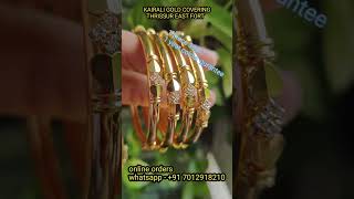 3 year colour gurantee stonen bangles imitation gold shortsfeed shorts goldcovering [upl. by Rafaello876]