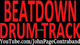 Beatdown Hardcore Drum Track 150 bpm FREE [upl. by Epul]