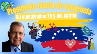 Retorno solar o cumpleaños del Presidente electo de venezuela2024 Edmundo González Urrutia [upl. by Idnahc]