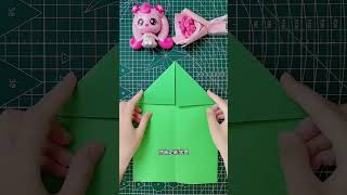 Flat head paper airplane paper airplane parentchild craft origami tutorial handmade origami [upl. by Lallage412]