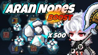 MapleStory M  Aran nodes  V matrix boost 4102024 [upl. by Neerual]