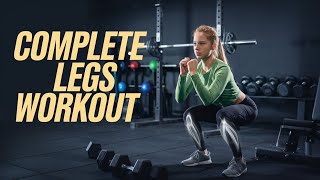 Ultimate Leg Workout for Strength and Toning  Complete Gym Routine for Girls [upl. by Limak]