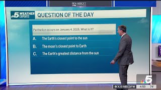 Weather Quiz Perihelion  NBCDFW [upl. by Nehtanhoj]