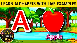 Learn Alphabets with live examples  a to z  Alphabet  WATRstar [upl. by Dlorad781]