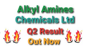 Alkyl Amines Chemicals Limited  Q2 Result  Shandar Result [upl. by Socrates571]