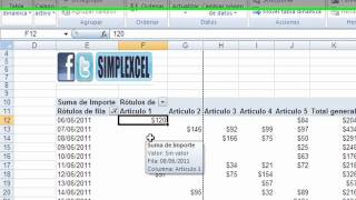 Simplexcel  Tabla Dinamica  Fechas [upl. by Ellehc247]