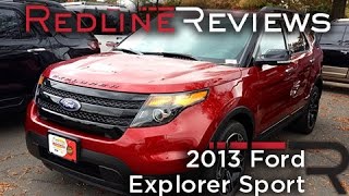 2013 Ford Explorer Sport Review Walkaround Exhaust Test Drive [upl. by Imoan]