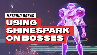 Using the Shinespark on 7 different minibosses in Metroid Dread ⚡ Hard Mode [upl. by Kacey544]