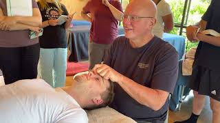 Face and head massage by Naturopath Brandon Raynor [upl. by Wyatan]