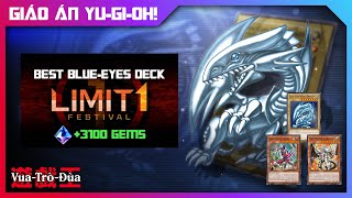 GIÁO ÁN Festival limit 1 kiếm 3100 GEM bằng deck BlueEyes mix Best Deck Blue Eyes Festival limit 1 [upl. by Birdt]