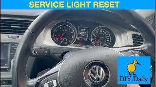 2016 VW Golf service light reset [upl. by Ardnasxela]