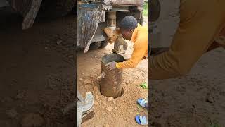 BOREHOLE DRILLING USING HYDRAULIC MACHINE [upl. by Frere]