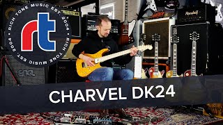 Rich Tone Music Charvel Pro Mod DK24 HT FR  MN  Dark Amber [upl. by Leahcim721]