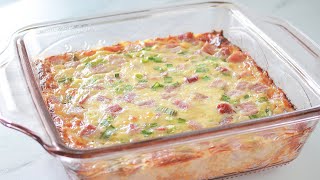 Farmers Casserole  Breakfast Casserole Recipe [upl. by Hite]