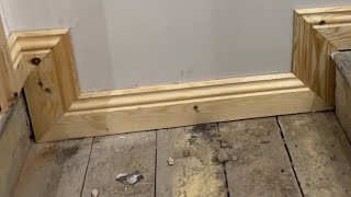 How to fit skirting board around STEP [upl. by Ffilc322]