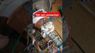 CRT TV yoke coil connection  yok coil wiring  CRT tv योग की वायरिंग कैसे करें crt repair [upl. by Nagaet]