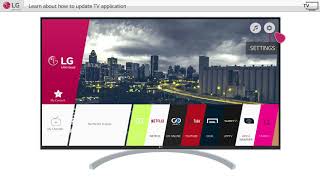 LG WebOS TV  How to update LG TV Applications [upl. by Itsirhc]