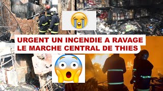 URGENT INCENDIE AU MARCHÉ CENTRAL DE THIÈS RÉACTION DE M MAMADOU SECK SECRÉTAIRE GÉNÉRAL DU MARCHÉ [upl. by Atcliffe]