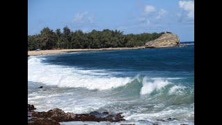 Shipwreck Beach Kauai Hyatt Poipu sits here surf spot amp cliff divers wedding spot too [upl. by Devitt177]