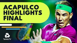 Rafa Nadal vs Cameron Norrie For The Title  Acapulco 2022 Final Highlights [upl. by Sirahs]