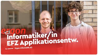 Lehre als Informatikerin EFZ Applikationsentwicklung  Ergon Informatik  Lehrstellenvideo  Yousty [upl. by Ddet898]